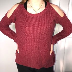 Hollister Cold Shoulder Sweater